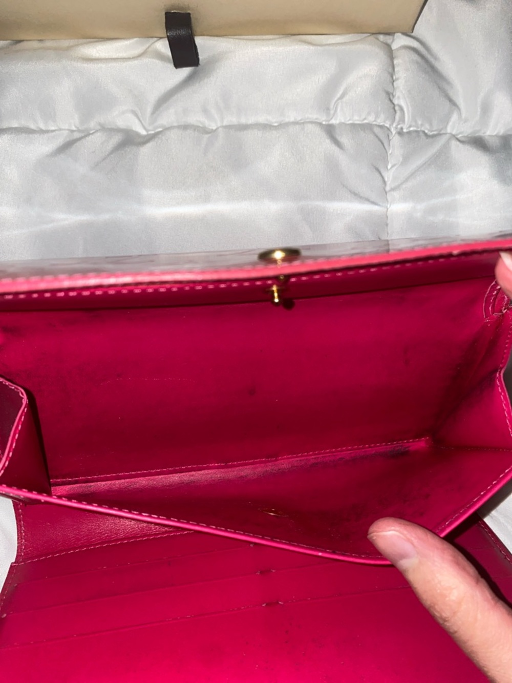 Louis Vuitton Fuchsia Vernis Monogram Continental Wallet - Picture 11 of 12